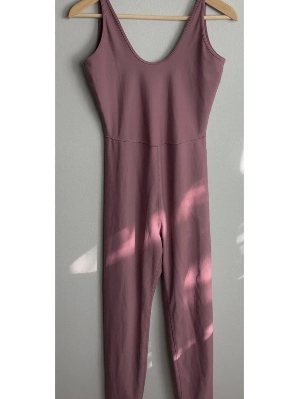 Old Navy Powersoft Sleeveless Jumpsuit Mauve Tall Go-Dry Size Medium Women’s